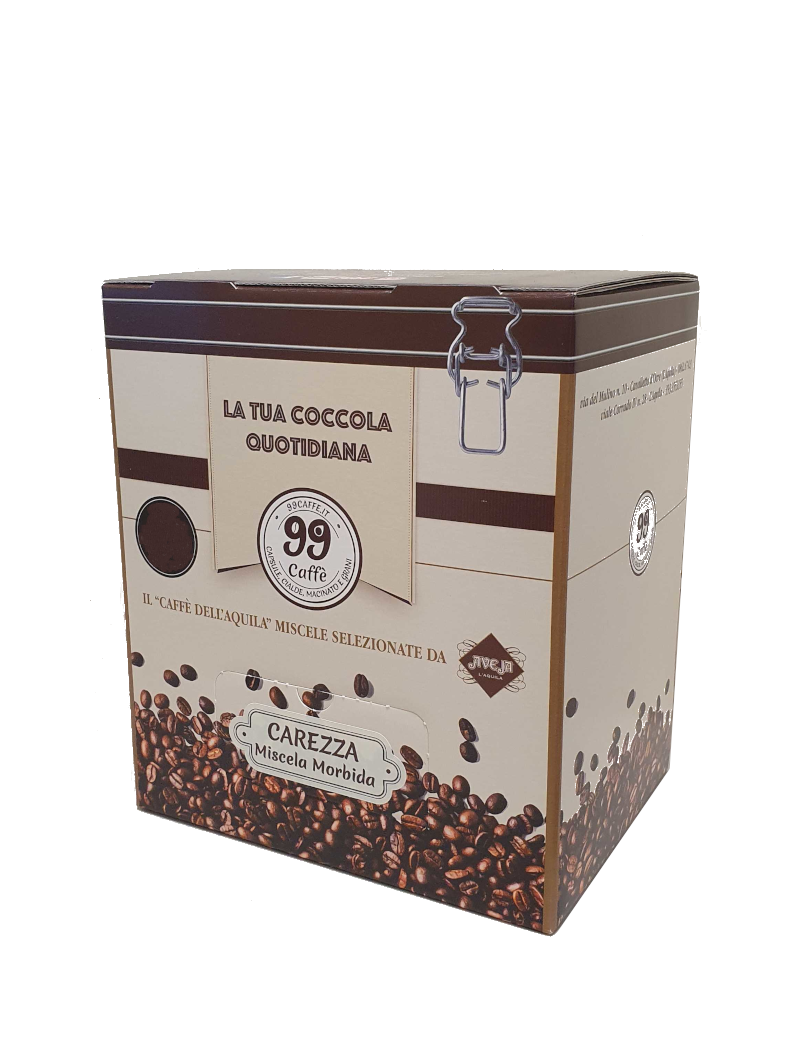 100 Capsule compatibili Nespresso - Carezza, Miscela Delicata - 99 Caffè