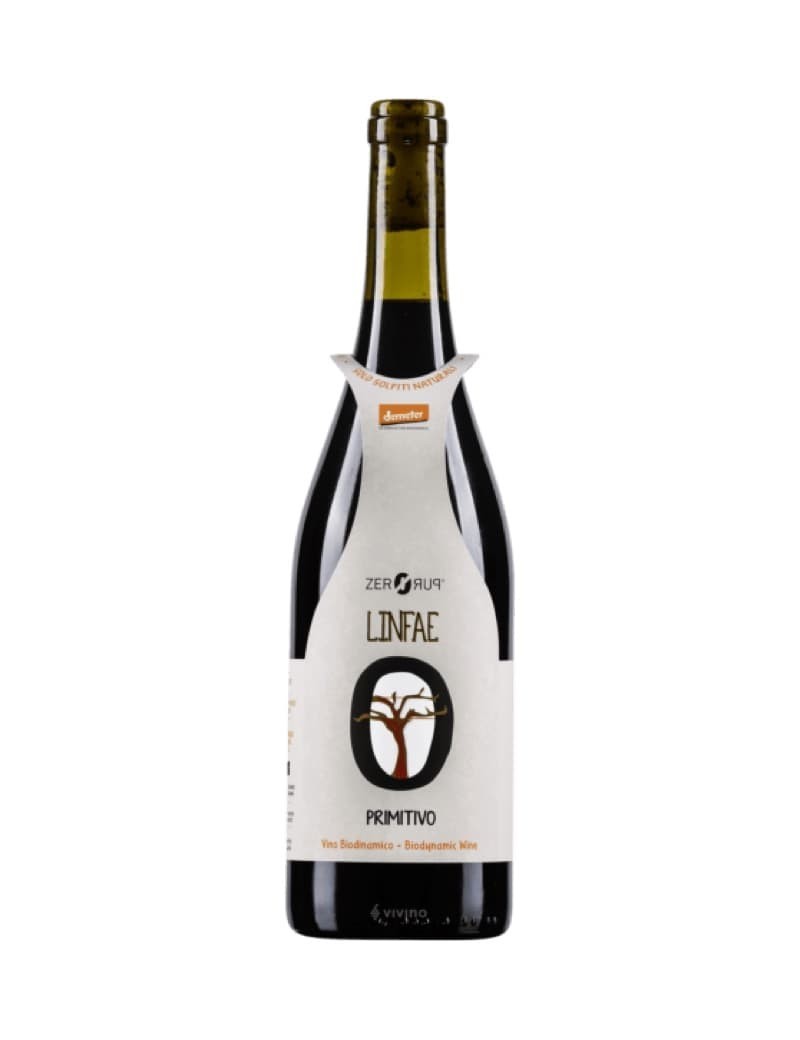 Vino Naturale Primitivo IGP 75cl Linfae Zeropuro Orsogna