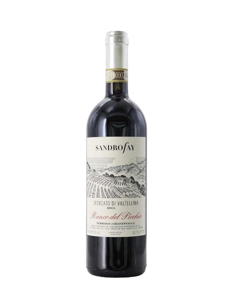 Vino Nebbiolo Sfor. Valtellina 75cl Ronco del Picchio Sandro Fay